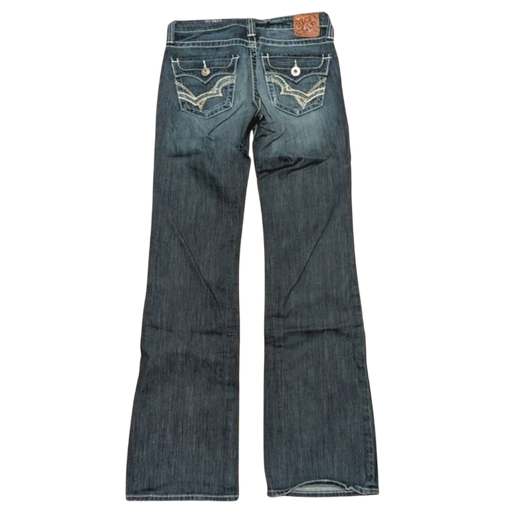 Big Star‎ Remy Low Rise Boot Jeans Womens 27 Long Tall Faded Denim Made In USA